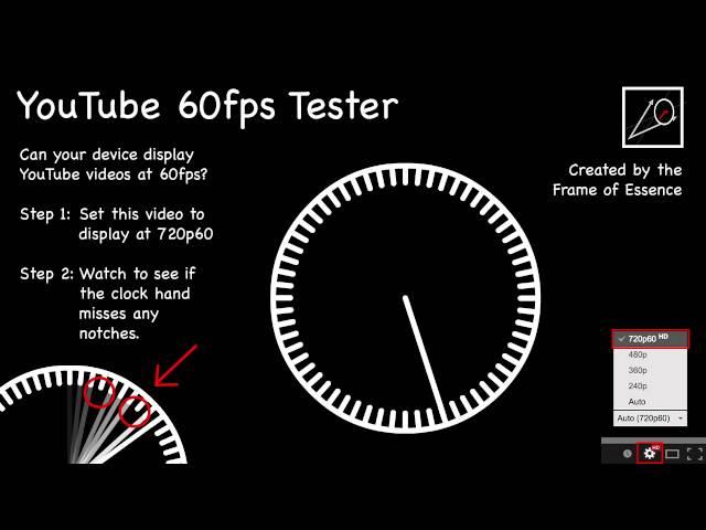 YouTube 60fps Tester