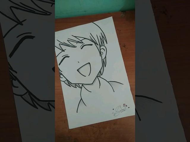 Anime sketch with marker in only 30 minutes. #amplifier song #sushma ,s sketch #shorts #VIRAL 