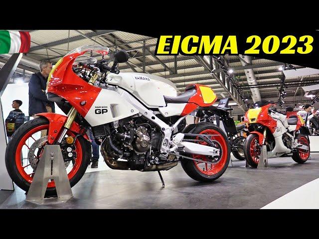 EICMA 2023 Milano - NEW 2024 Yamaha XSR900 GP - Back to the 80s! - Walkaround & Details