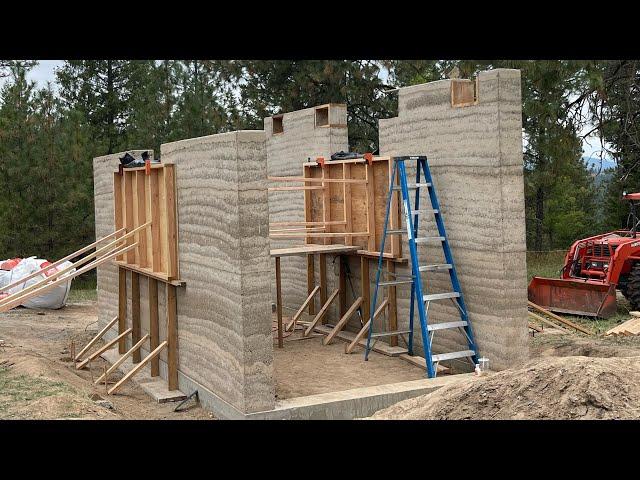 Five Weeks of Daily Footage: Rammed Earth Construction with Three Guys