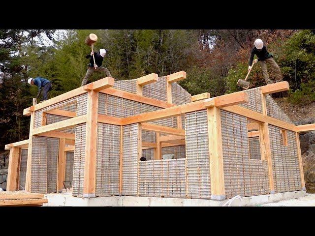 Amazing Fastest Building Wooden House Method | Incredible Wooden House Construction Workers Skillful