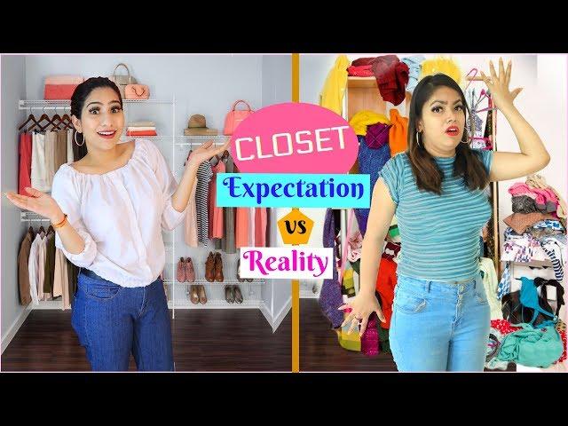 CLOSET TOUR - Expectations vs Reality | Behind the Scenes | #Fun #Vlog #Anaysa