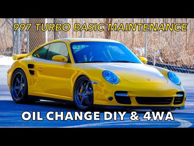 PORSCHE 997 TURBO OIL CHANGE DIY & FOUR WHEEL ALIGNMENT