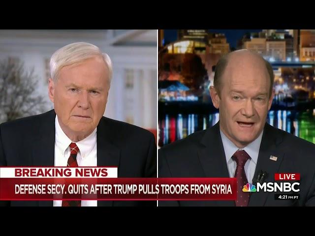 Sen. Coons joins Hardball December 20, 2018