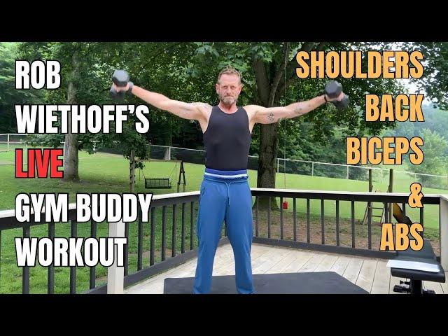 Gym Buddy with Rob Wiethoff (Shoulders, Back, Biceps and Abs)