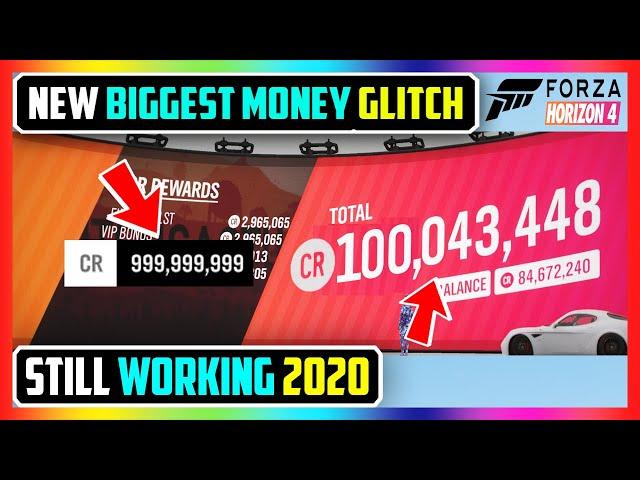 BIGGEST FORZA HORIZON 4 MONEY GLITCH! UNLIMITED CREDITS FAST (STILL WORKING 2020!)