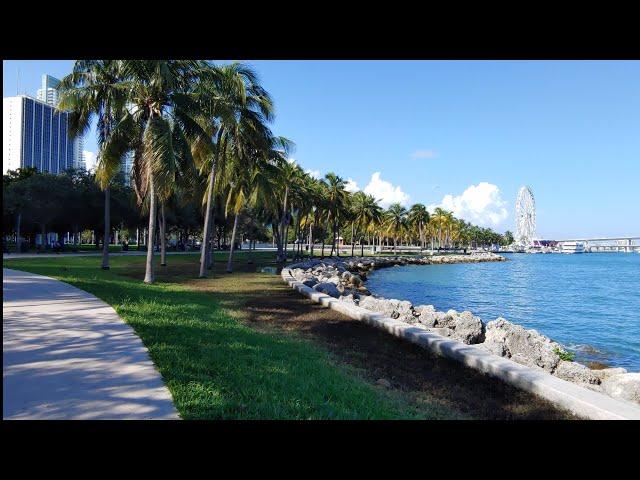 Bayfront Park [4K] Downtown Miami FL