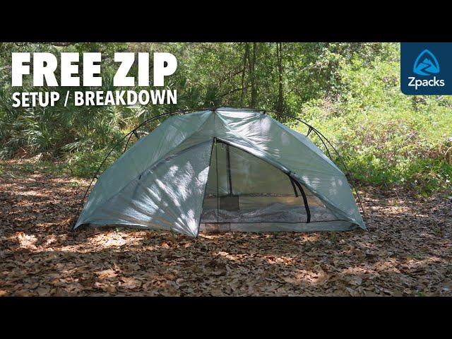 Zpacks Free Zip 2P Tent | Set Up and Breakdown