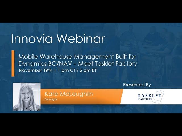 Mobile Warehouse Management Built for Dynamics BC/NAV – Meet Tasklet Factory