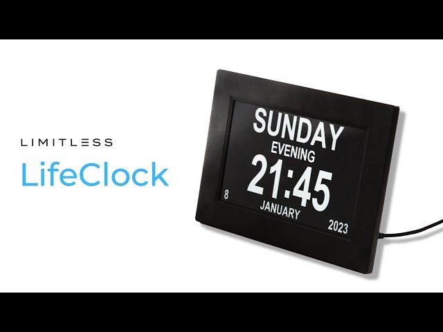 LifeClock Digital Calendar, Alarm Clock, Photo Frame, & USB Charger