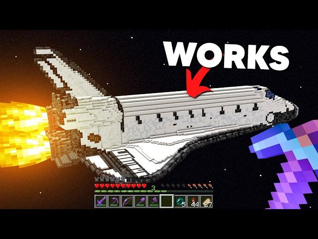 I Built a Rocket in Minecraft (it works)