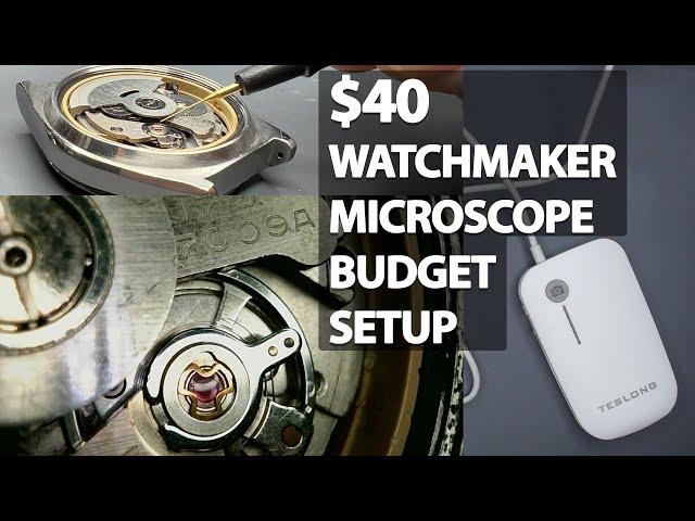 $40 Watchmaker Video Microscope Setup With Recording - Is It Good Enough?