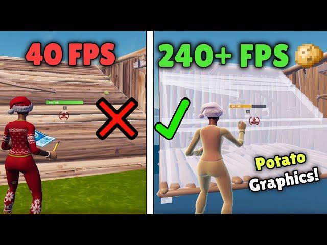 How to get POTATO GRAPHICS in Fortnite (FIXED GROUND) *0 DELAY*