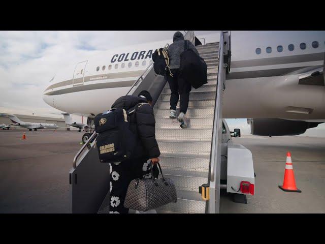 Coach Prime & The Colorado Buffaloes Arrive In San Antonio For The Alamo Bowl