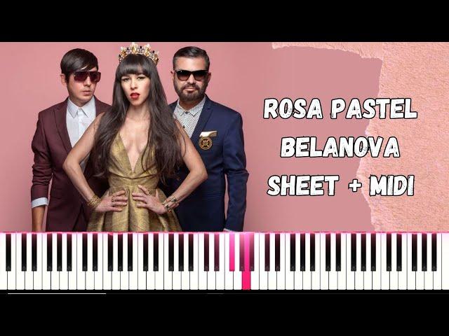 Rosa pastel - Belanova BEST PIANO TUTORIAL SHEET + MIDI