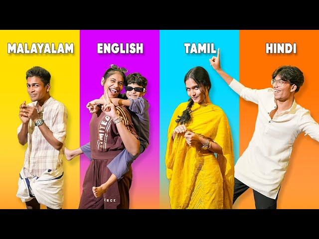 Language Challenge  MALAYALAM vs ENGLISH vs TAMIL vs HINDI