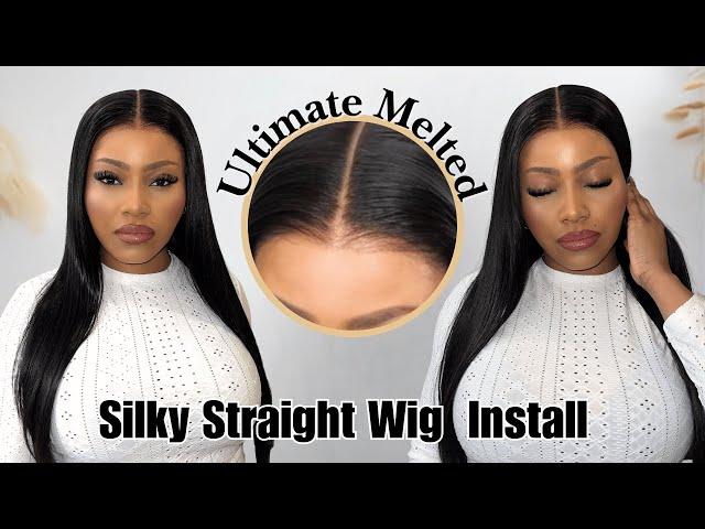 Ultimate Melted!Silky Hair Wig Install For Beginners!Glueless&Natural Long straight Hair|Myfirstwig