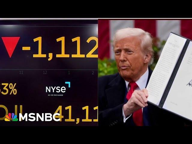 'Dire news': Dow craters, S&P heads for worst drop in two years amid tariffs