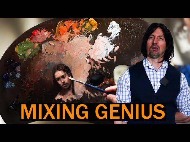 EASY HOW TO Mix Flesh Tones in Oil Paint & Organize Palette for GREATNESS