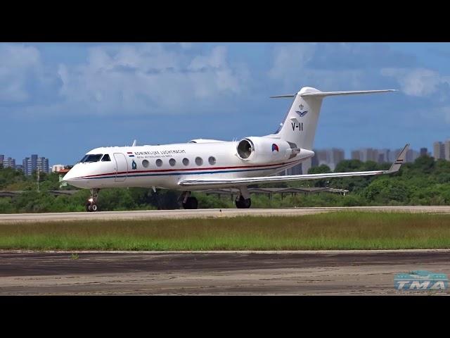 [SBFZ/ FOR] Pouso & Decolagem RWY13 Gulfstream G-IV V-II Royal Netherlands Air Force 20/03/2018