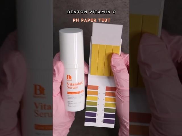 Ph Test : Benton Vitamin C Serum #koreanskincare