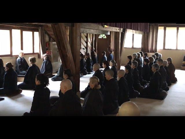 Winter meditation retreat at La Gendronniere Zen Temple in France