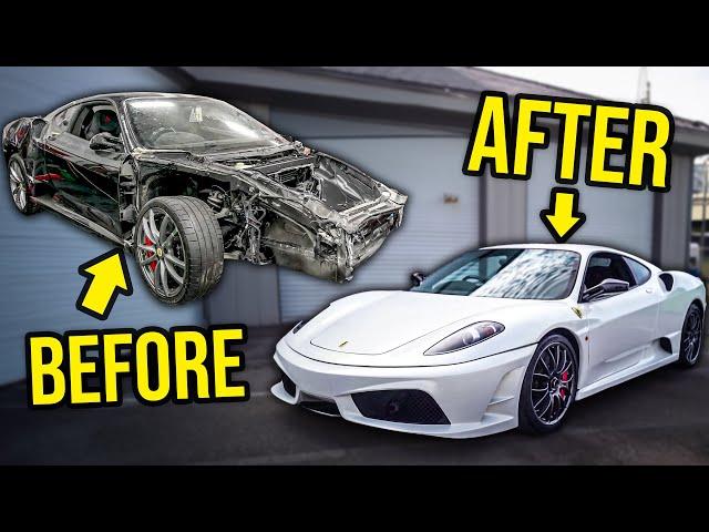 FULL BUILD | Rebuilding (And Heavily Modifying) A WRECKED $300,000 Ferrari 430 Scuderia