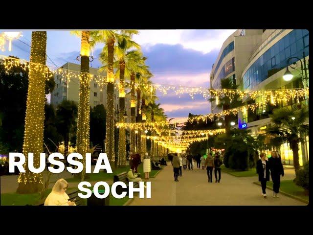 SOCHI RUSSIA 2023 Walking Tour / 4K 60 fps