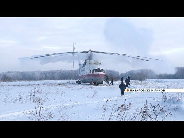 Вертолет-гигант Ми-26 внезапно сел в чистом поле: показываем, что там происходило