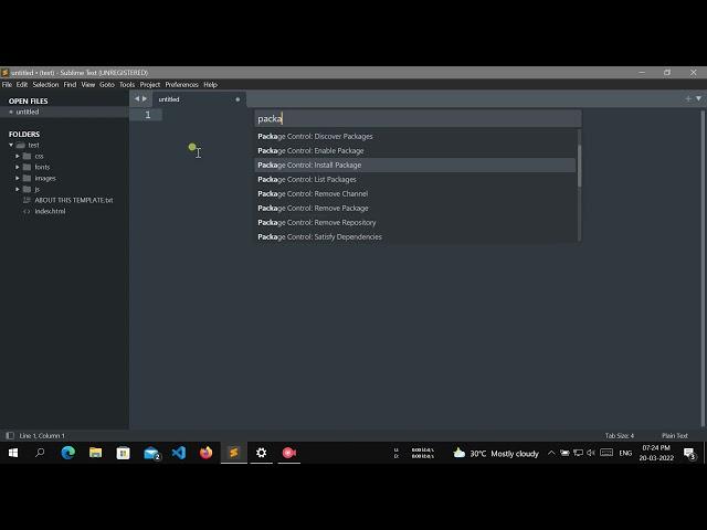 sublime text how to install extensions