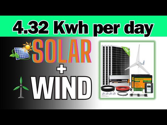 Solar Wind Hybrid System can generate more energy for you | ECO-WORTHY