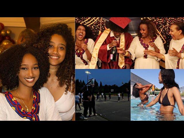 WEEKLY VLOG: 2022 LIT ETHIOPIAN GRADUATION PARTY, POOL DAY, WATCHING THE SUPER MOON