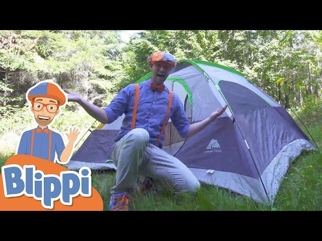 Camping Trip with Blippi - Explore the Outdoors - Educational Videos for Kids