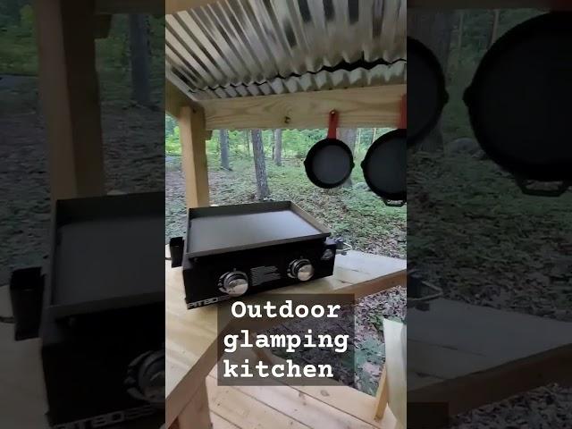 #outdoorkitchen #luxuryglamping #glamp #woodworking #glamping #outdoorkitchens #glampingstyle