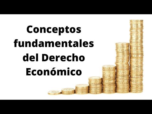 CONCEPTOS FUNDAMENTALES DEL DERECHO ECONÓMICO