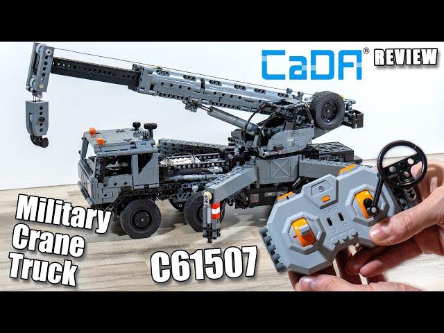 CADA C61507 Review | Technic Military Crane Truck | CaDA Master Showcase | 2024 Mobile Crane