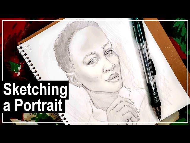 How I Draw Portraits (Graphite Pencil Sketch/Study)