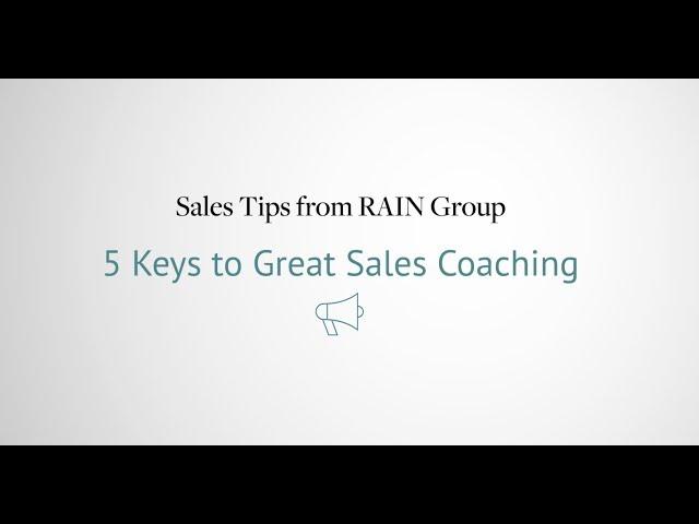 Sales Coaching: 5 Roles of a Sales Coach