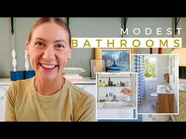 How to style your small outdated bathroom