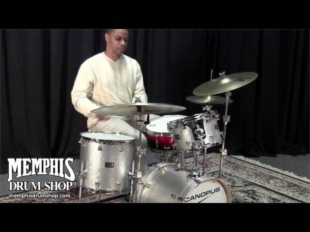 Canopus RFM Standard Maple Drum Set - Silver Sparkle