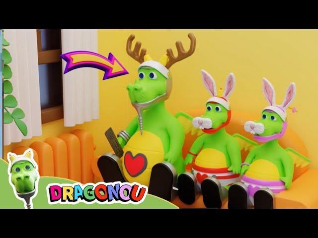 Dans sa maison un grand cerf et 3 Lapins malins?  | Comptines et Chansons pour enfant | DraGonou