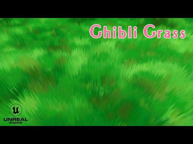 UE5 Ghibli-Inspired Stylized Grass | RVT Powered (Zelda/Genshin) | 5 Meshes Showcase