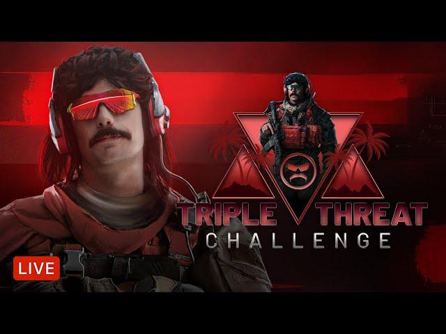 LIVE - DR DISRESPECT - WARZONE - CRAZY TRIPLE THREAT CHALLENGE