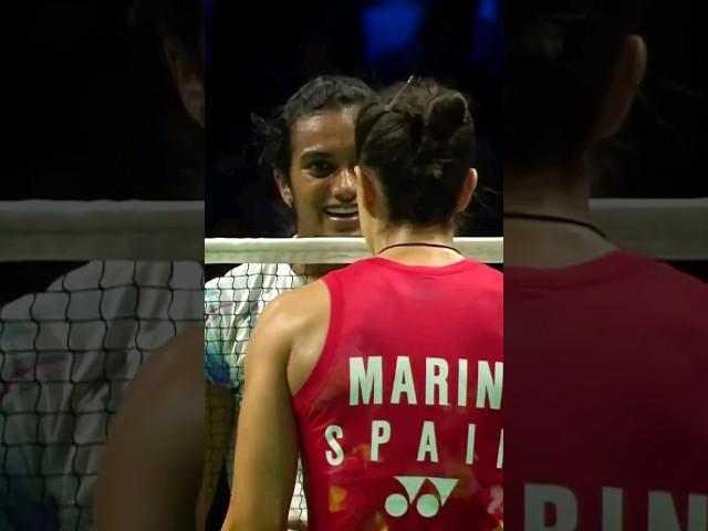 A Battle between PV Sindhu and Carolina Marin ! #badminton #shorts #angry #youtube