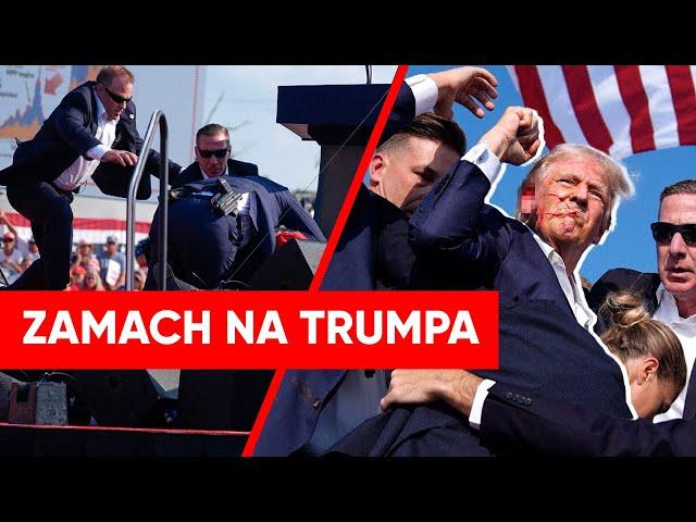 Zamach na Trumpa. Na wiecu padły strzały. Wstrząsające nagranie z USA