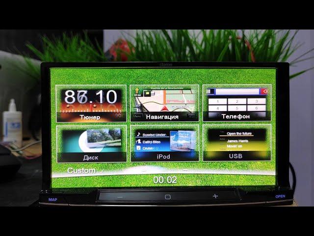 "Clarion NX702" (Япония) как установить русский язык и установить Европейский диапазон