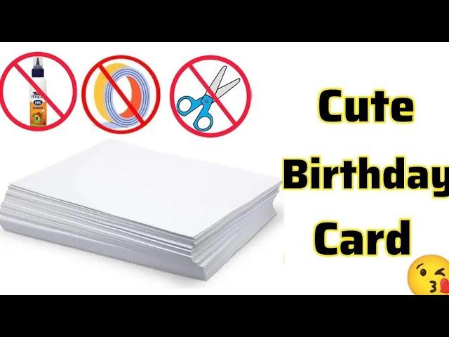  Cute Happy Birthday card making/ Birthday card/ Handmade birthday greeting card idea/greeting card