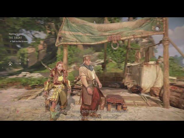 Horizon Forbidden West - Gildun conversation after Burning shore ending