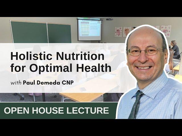 Holistic Nutrition for Optimal Health | Nutrition & Health: The Fundamentals