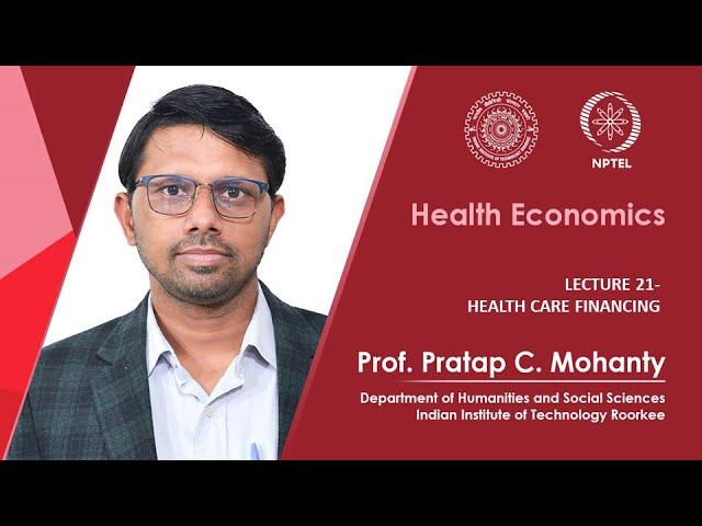 Lecture 21- Health Care Financing